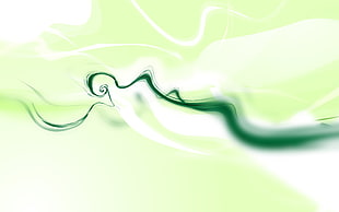 green and white illustration